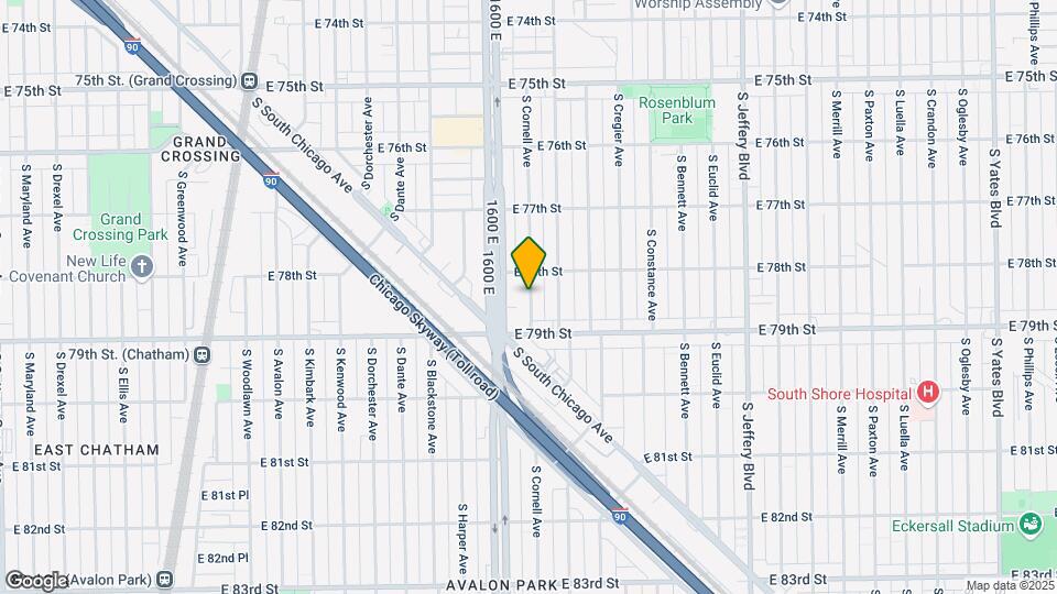 7826 S Cornell Ave Map and Location Details