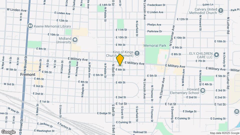 1248 E 6th St Map and Location Details