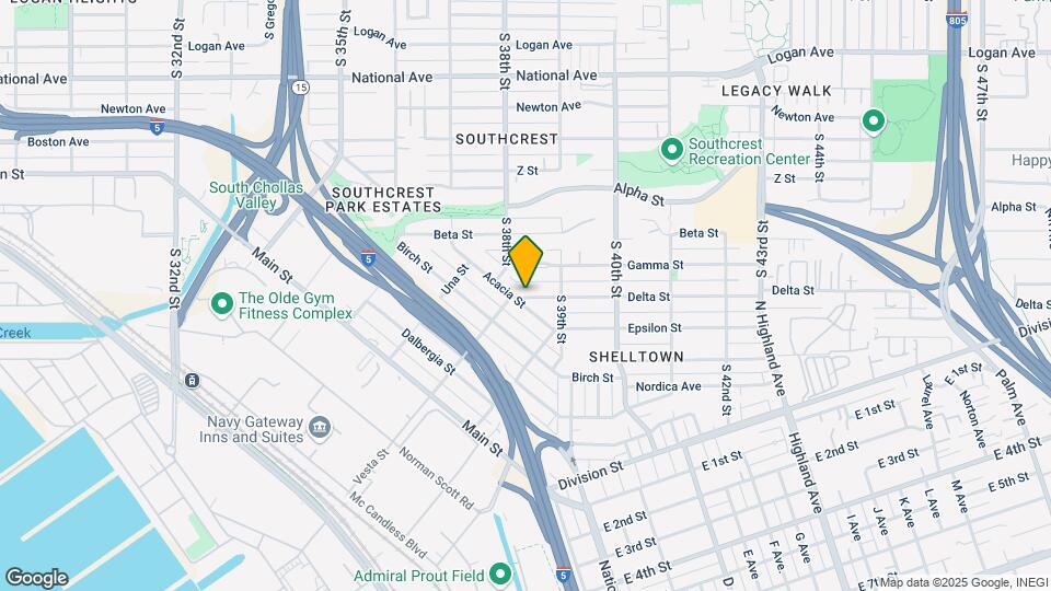 3820 Delta St Map and Location Details