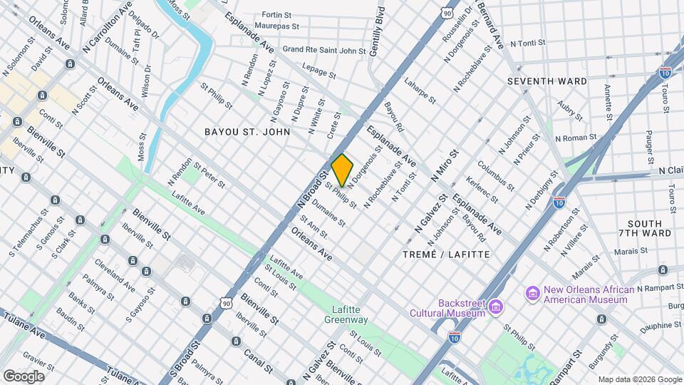 1003 N Dorgenois St Mapa y Detalles de la Ubicación