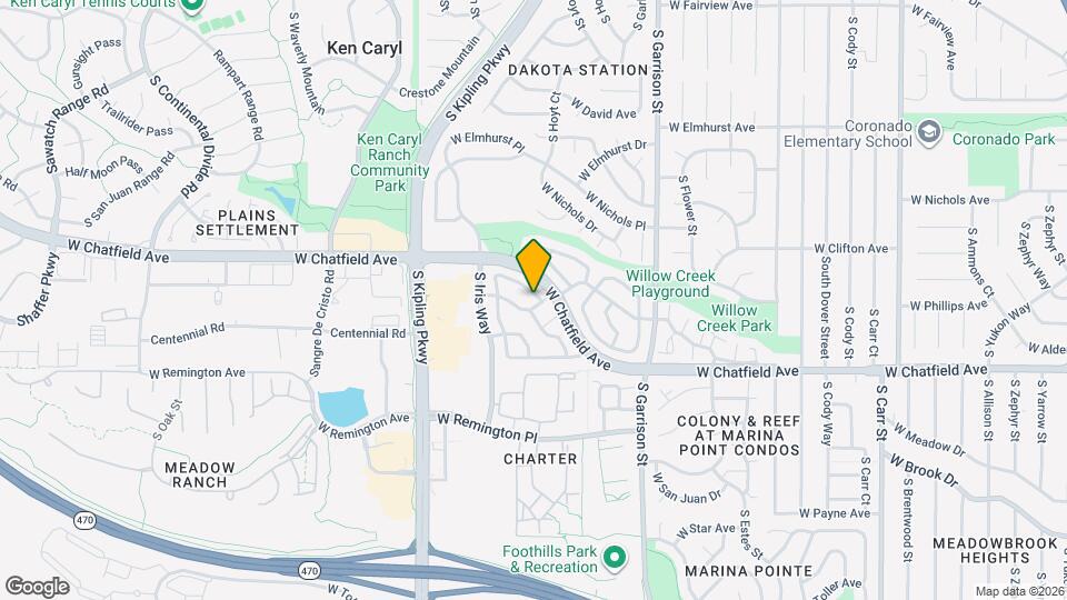 9686 W Chatfield Ave, Unit D Mapa y Detalles de la Ubicación