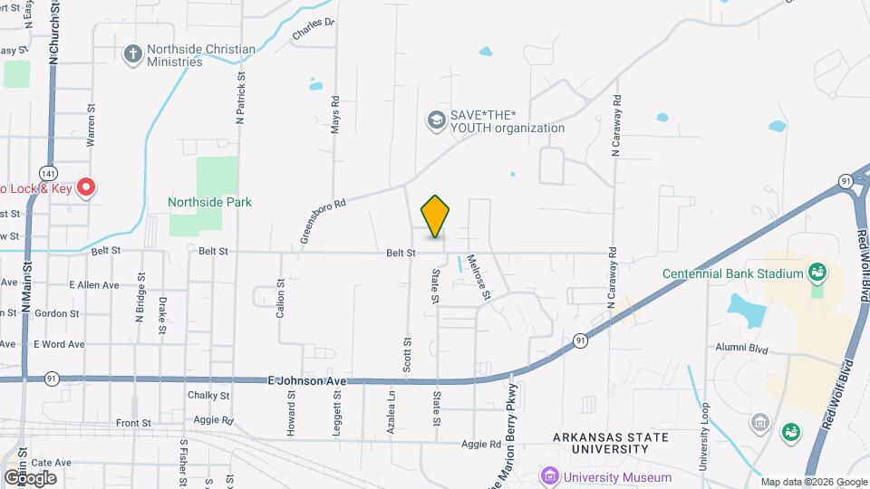 1712 Belt St Map and Location Details