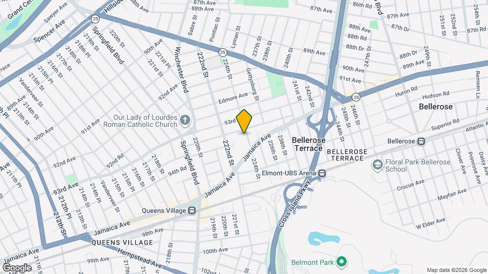 93-44 224th St Map and Location Details