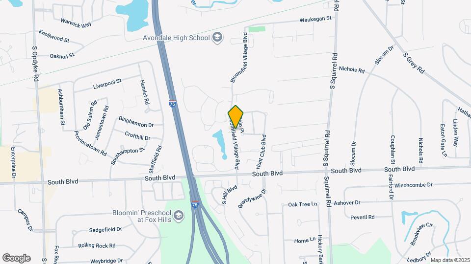 831 Bloomfield Village Blvd Map and Location Details