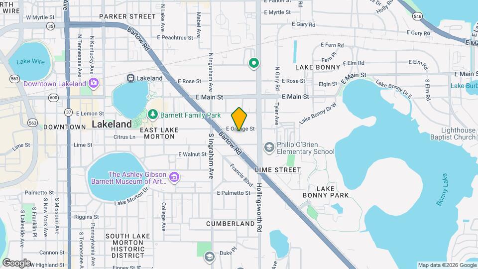 1105 E Orange St Map and Location Details