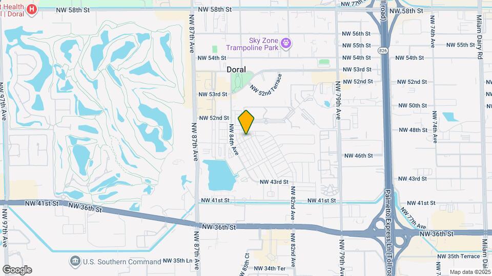 8323 NW 49th St Map and Location Details