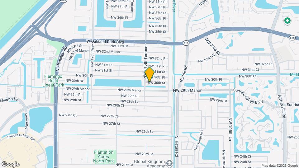 11450 NW 30th St Map and Location Details