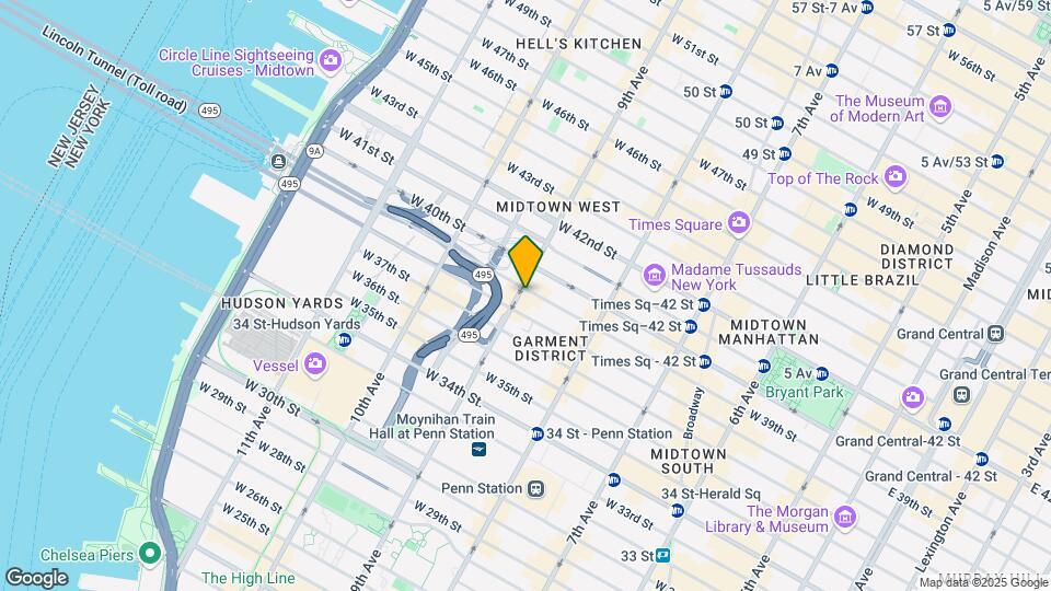 356 W 39th St Map and Location Details