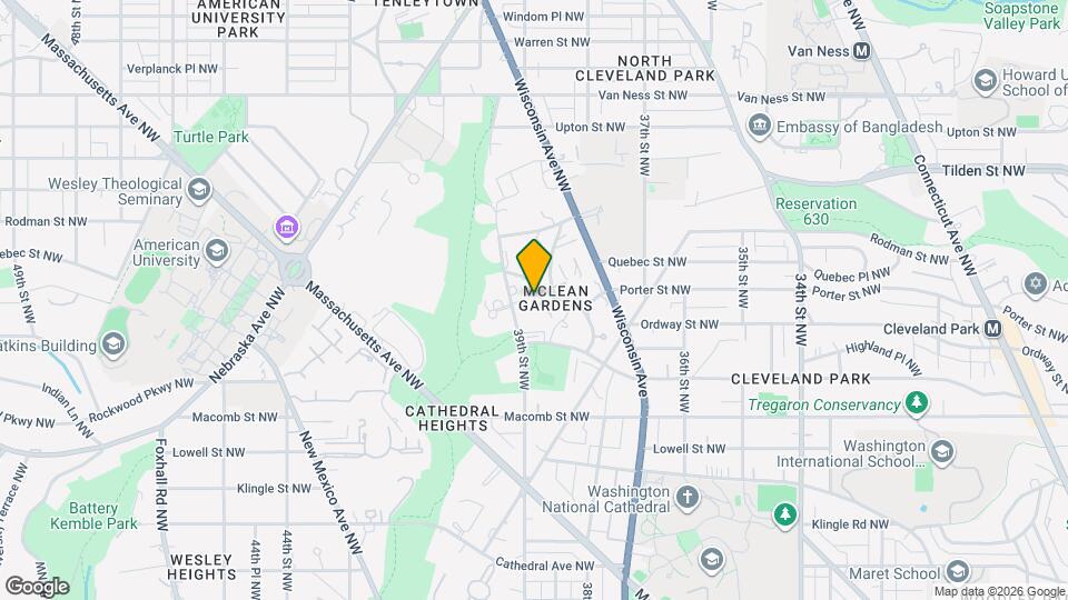 3872 Porter St NW Map and Location Details