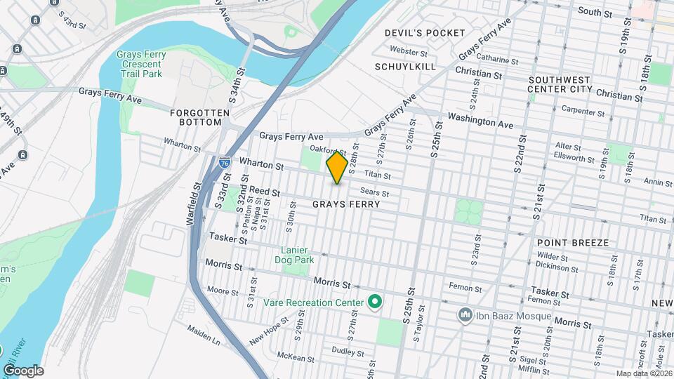 1326 S Newkirk St Map and Location Details