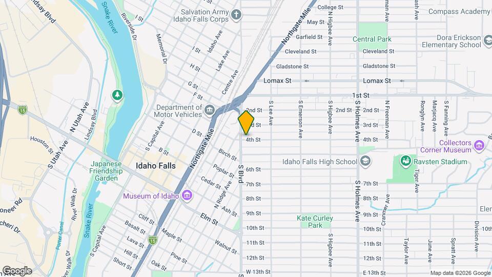 110 1/2 4th St Map and Location Details