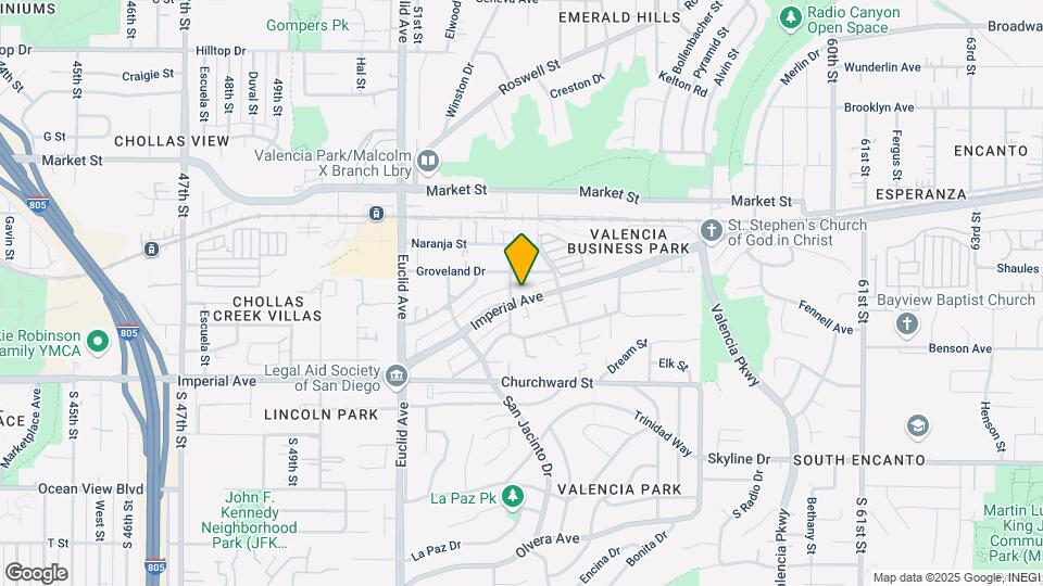 5316 Imperial Ave Map and Location Details