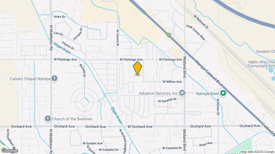 1480 W Bonneville Cir Map and Location Details