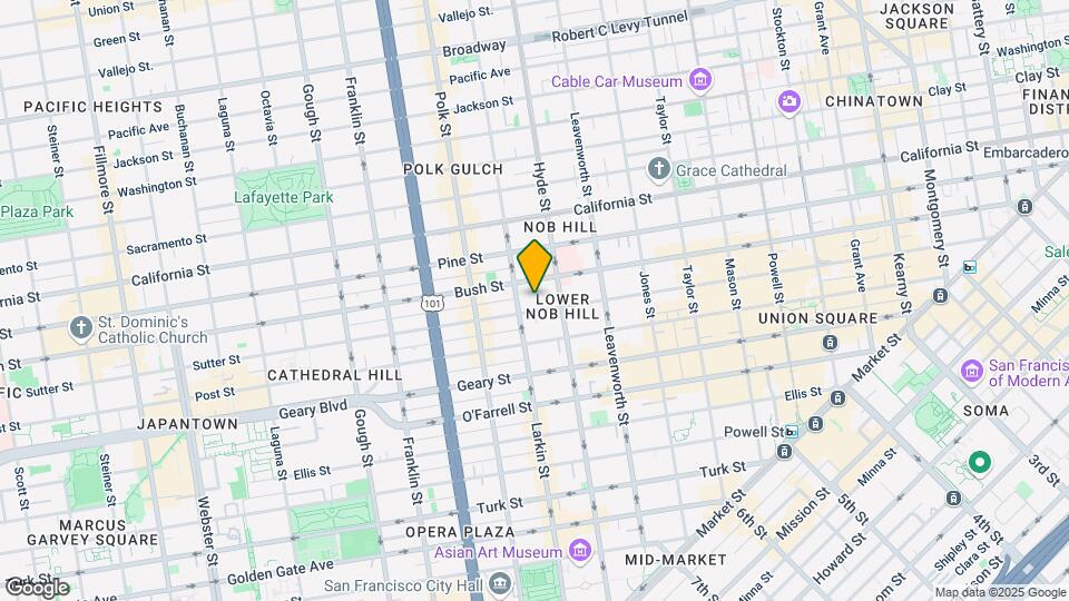 1054 Sutter St Mapa y Detalles de la Ubicación
