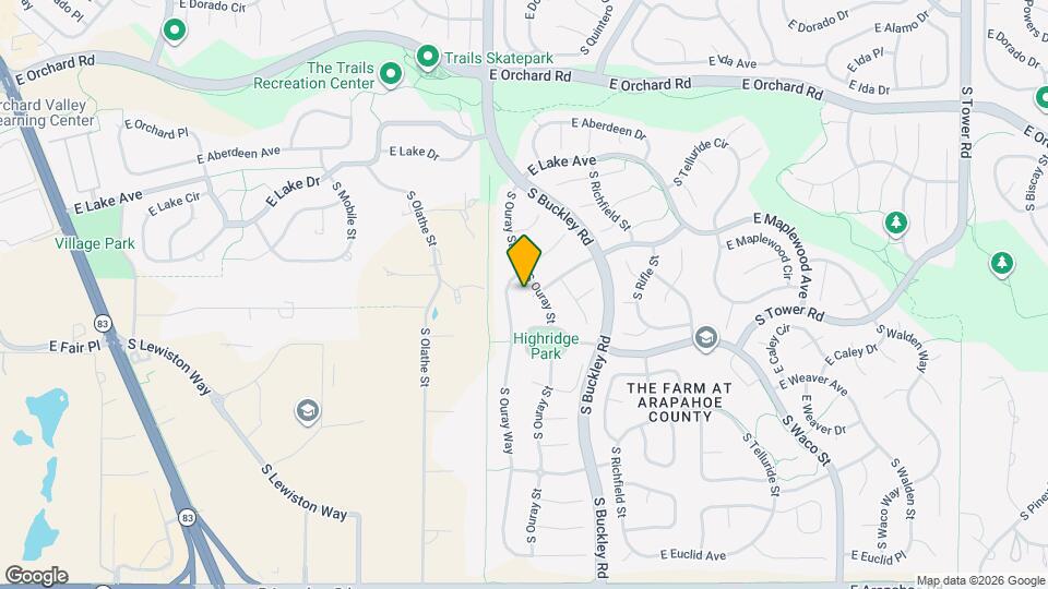 16805 E Maplewood Dr Map and Location Details