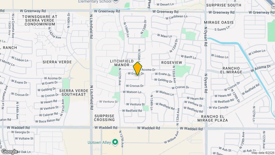 13580 W Gelding Dr Mapa y Detalles de la Ubicación