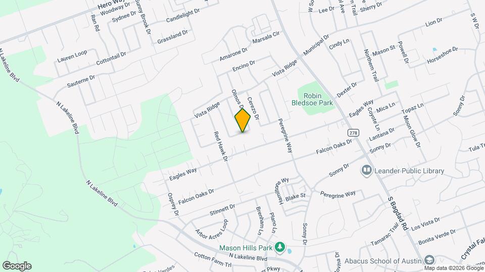 1710 Lomita Dr Map and Location Details