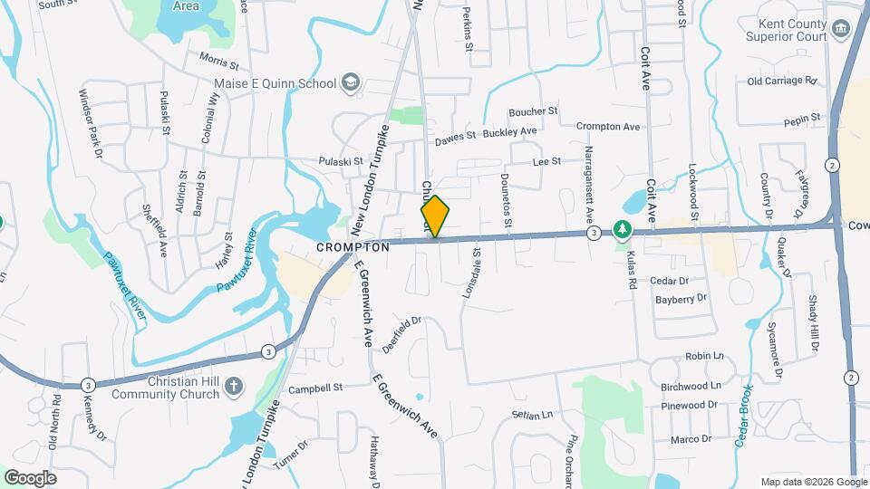 65 Cowesett Ave, Unit 1st Map and Location Details