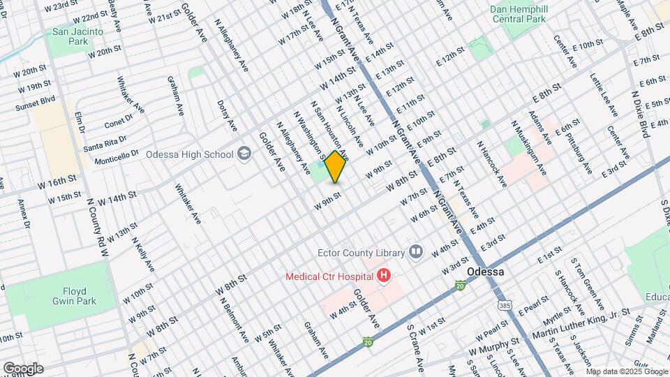 915 N Washington Ave Mapa y Detalles de la Ubicación