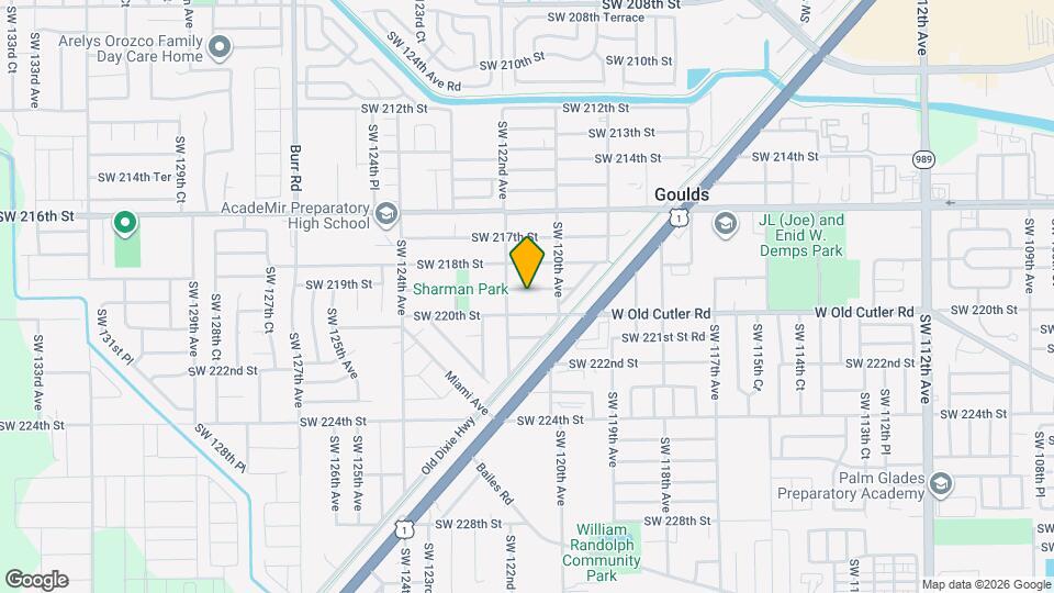 12120 SW 219th St Map and Location Details