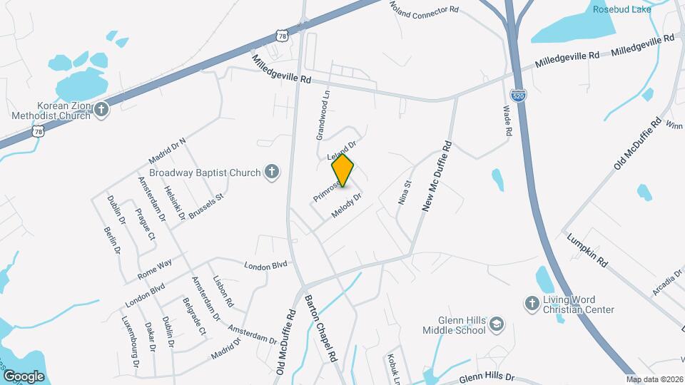 3513 Melody Ct Map and Location Details