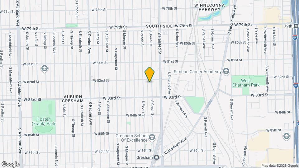 8212 S Green St, Unit 1 Mapa y Detalles de la Ubicación