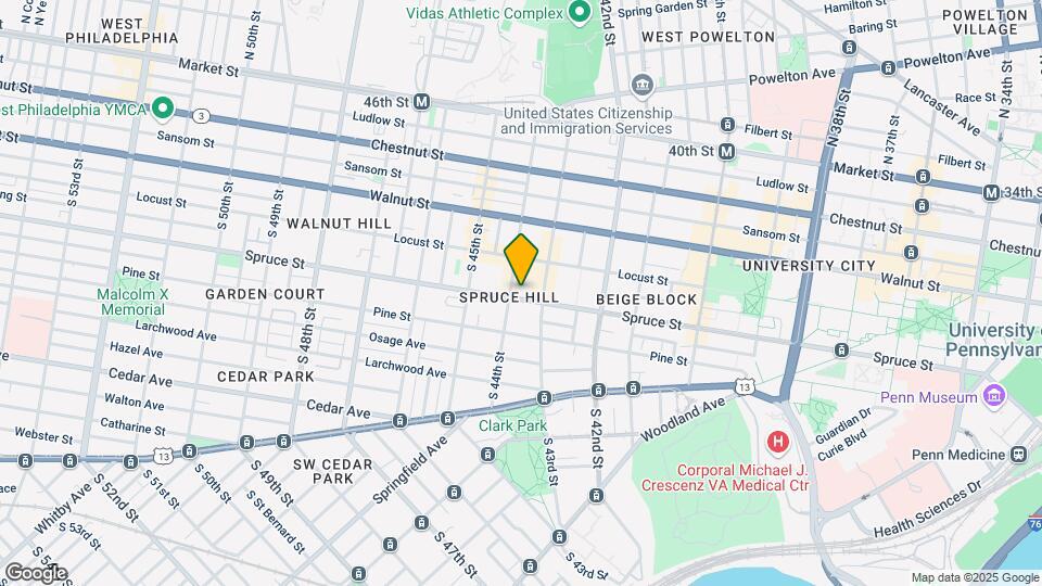 4323 Spruce Street Mapa y Detalles de la Ubicación
