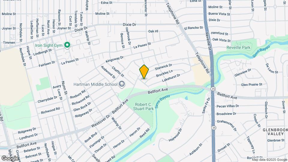 7301 Brockley Ln Map and Location Details