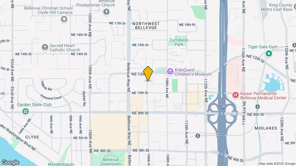 1100 106th Ave NE, Unit 812 Map and Location Details