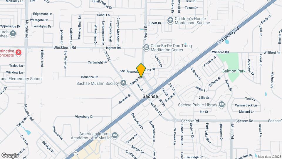 6234 Dewitt St Map and Location Details
