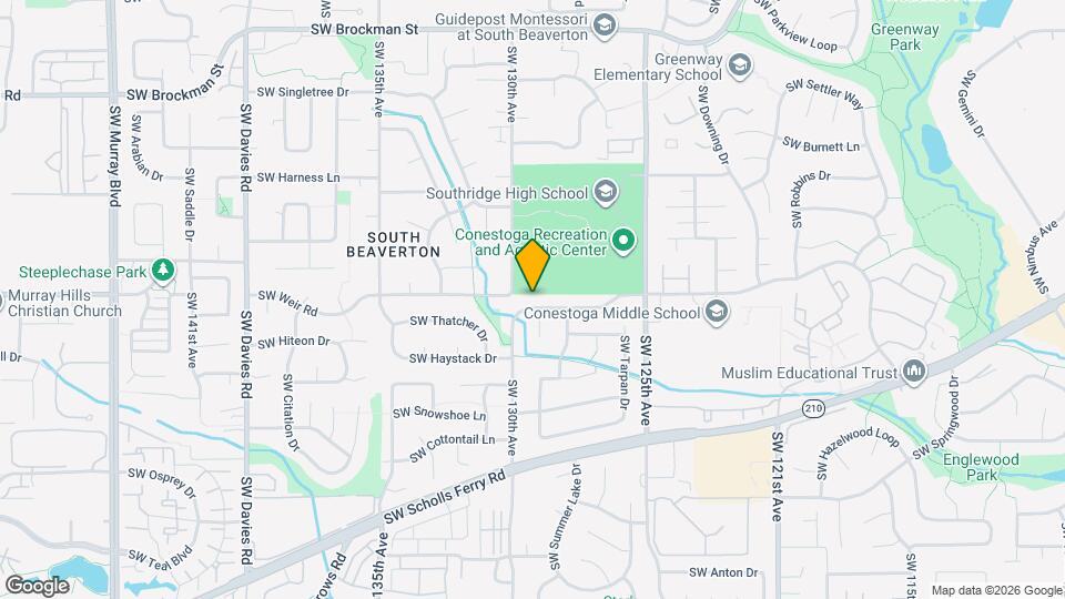 12935 SW Conestoga Dr Map and Location Details