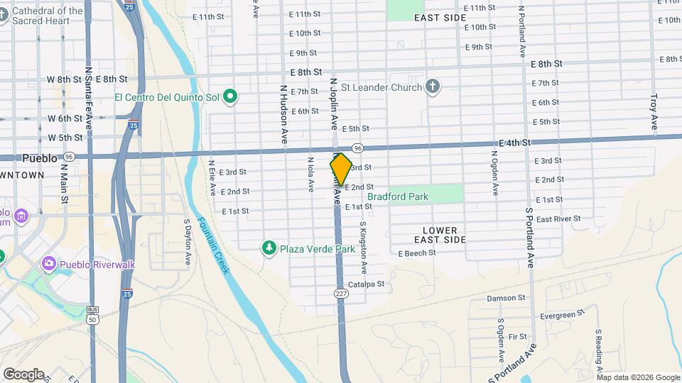 1102 E 2nd St Map and Location Details