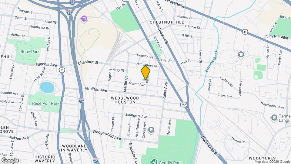 1319B Pillow St Map and Location Details