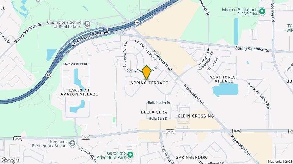 21610 Sunrise Brook Ln Map and Location Details