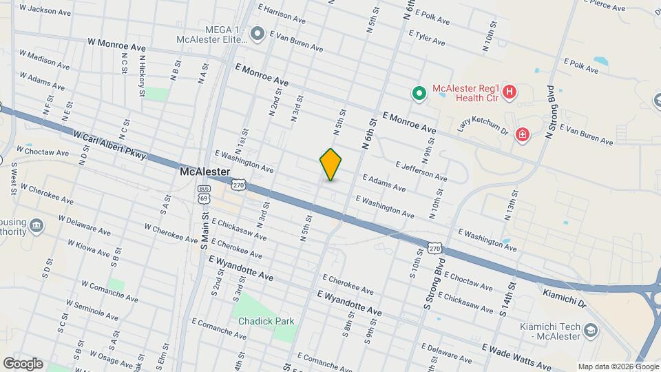 511 E Washington Ave Map and Location Details