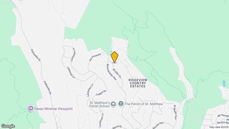 1340 El Hito Cir Map and Location Details