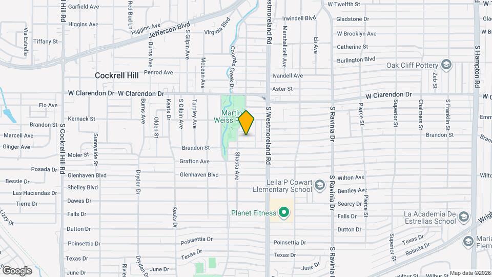 Light & modern Oak Cliff home by Martin Weiss Park Mapa y Detalles de la Ubicación