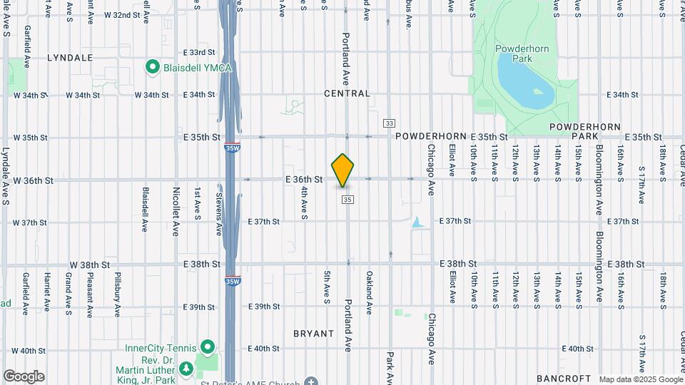3616 S Portland Ave Mapa y Detalles de la Ubicación