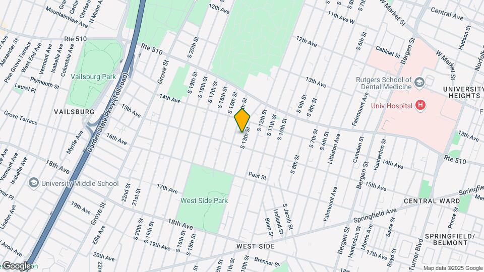447 S 13th St Mapa y Detalles de la Ubicación