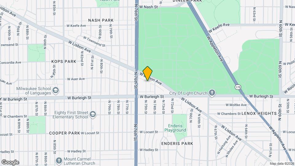 3156 N 75th St Map and Location Details