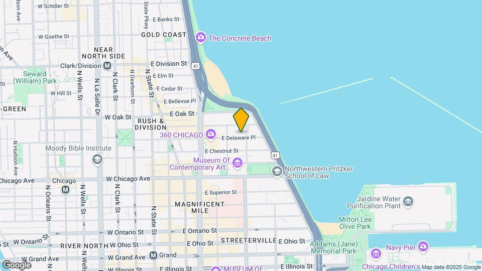 230 E Delaware Pl Mapa y Detalles de la Ubicación