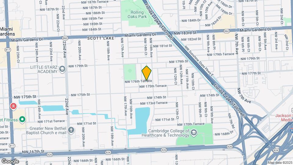 1430 NW 176th Terrace Map and Location Details