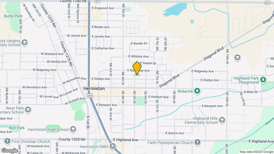 517 E Gladys Ave Map and Location Details