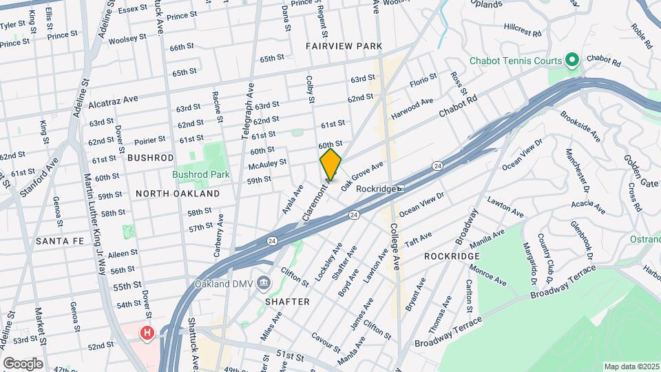 5720 Claremont Ave Mapa y Detalles de la Ubicación