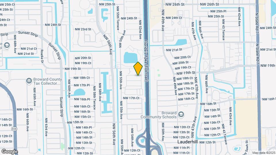 5208 NW 18th Pl Map and Location Details