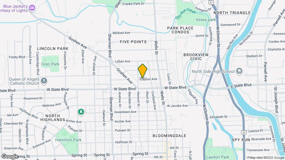 533 Clayton Ave Map and Location Details