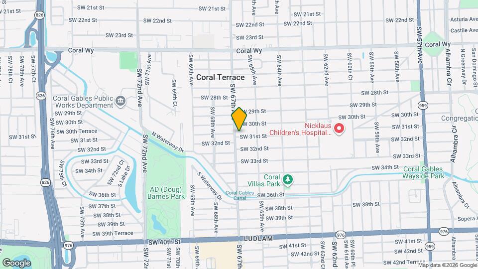 6595 SW 31st St Map and Location Details
