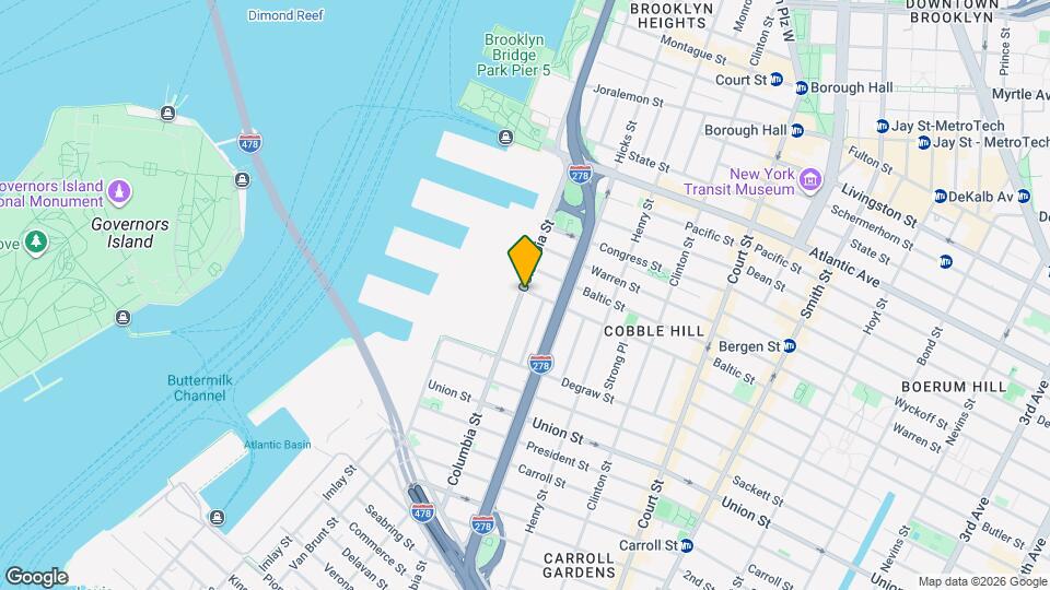 119 Columbia St Map and Location Details