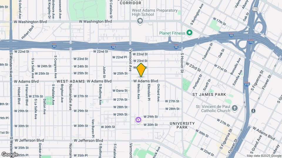 1331 W Adams Blvd, Unit 1331 Map and Location Details