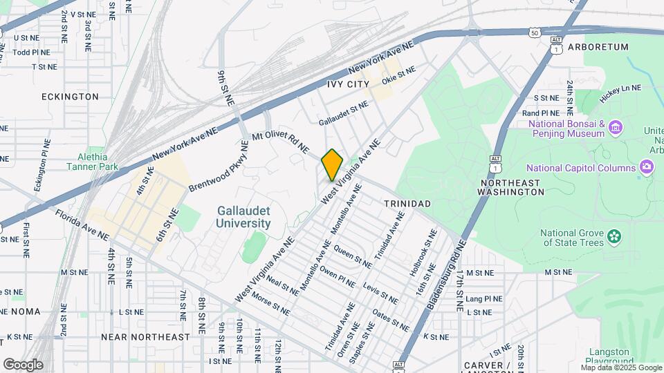 1704 West Virginia Ave NE Mapa y Detalles de la Ubicación
